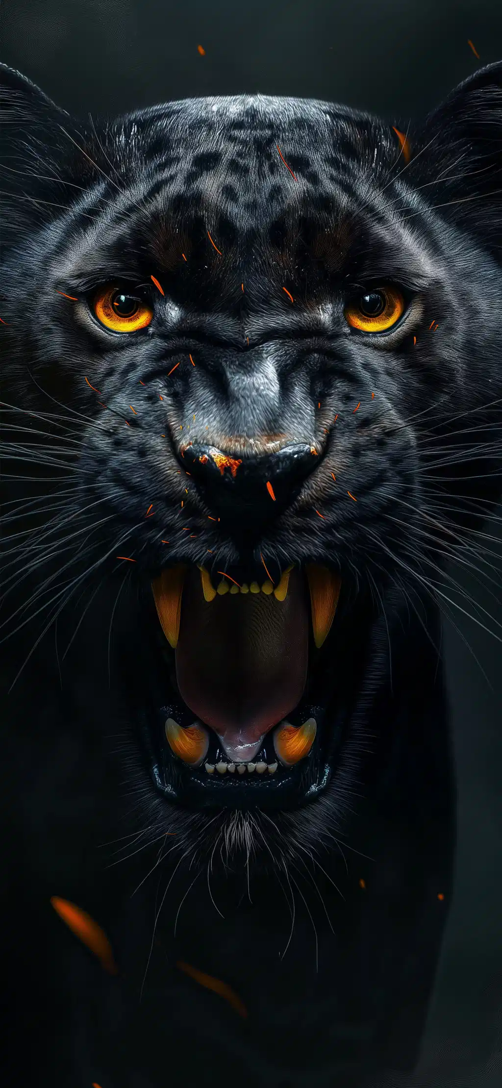 Black Panther Growling Darkness
