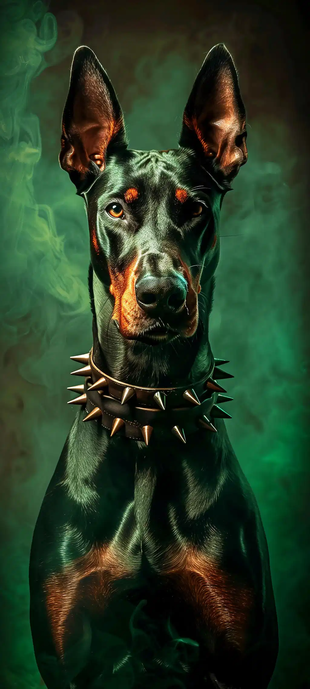 Doberman Pinscher Statue Gold Jewelry