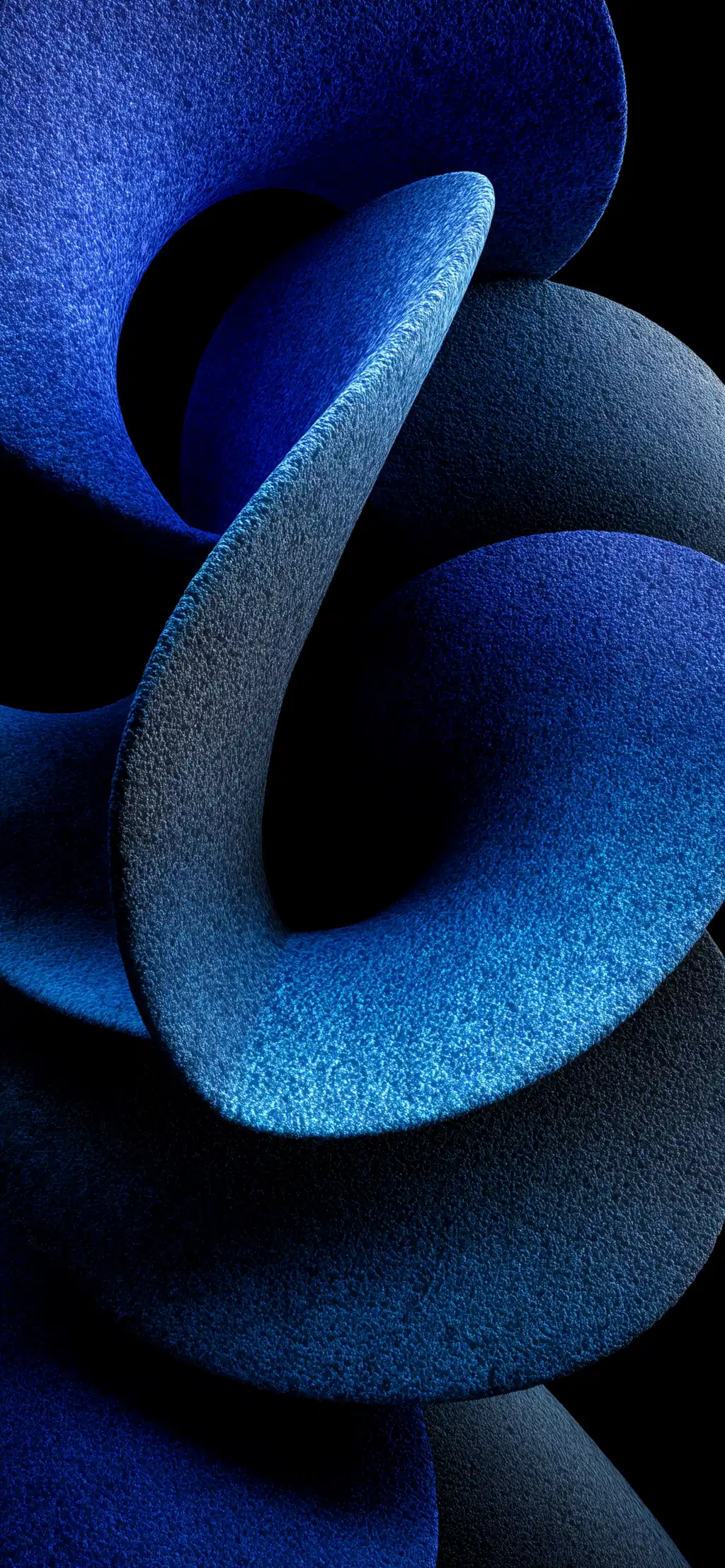 Blue Liquid Swirls Fluid Art Wallpaper