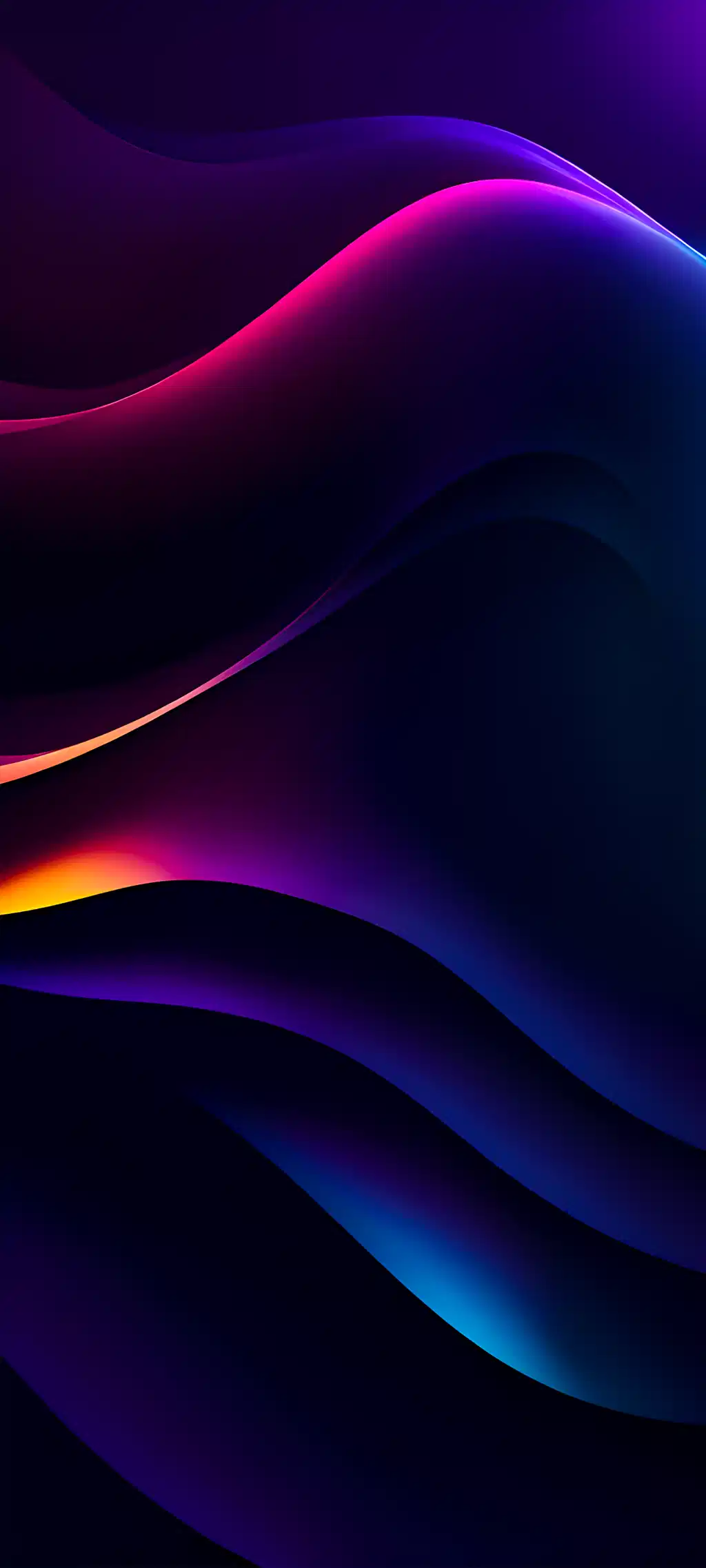 Dark Neon Violet Abstract Lines Wallpaper