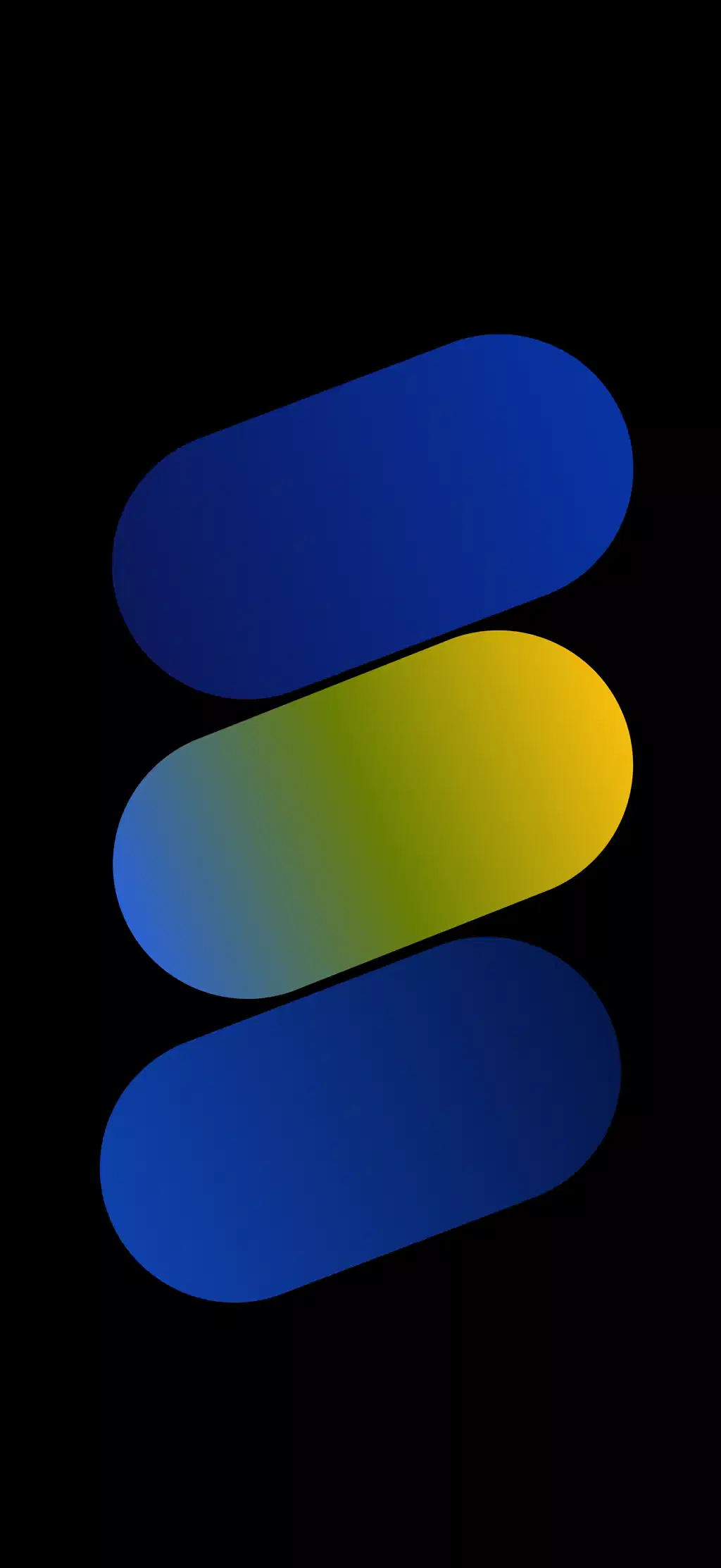 Minimalist Yellow Pills Blue Background