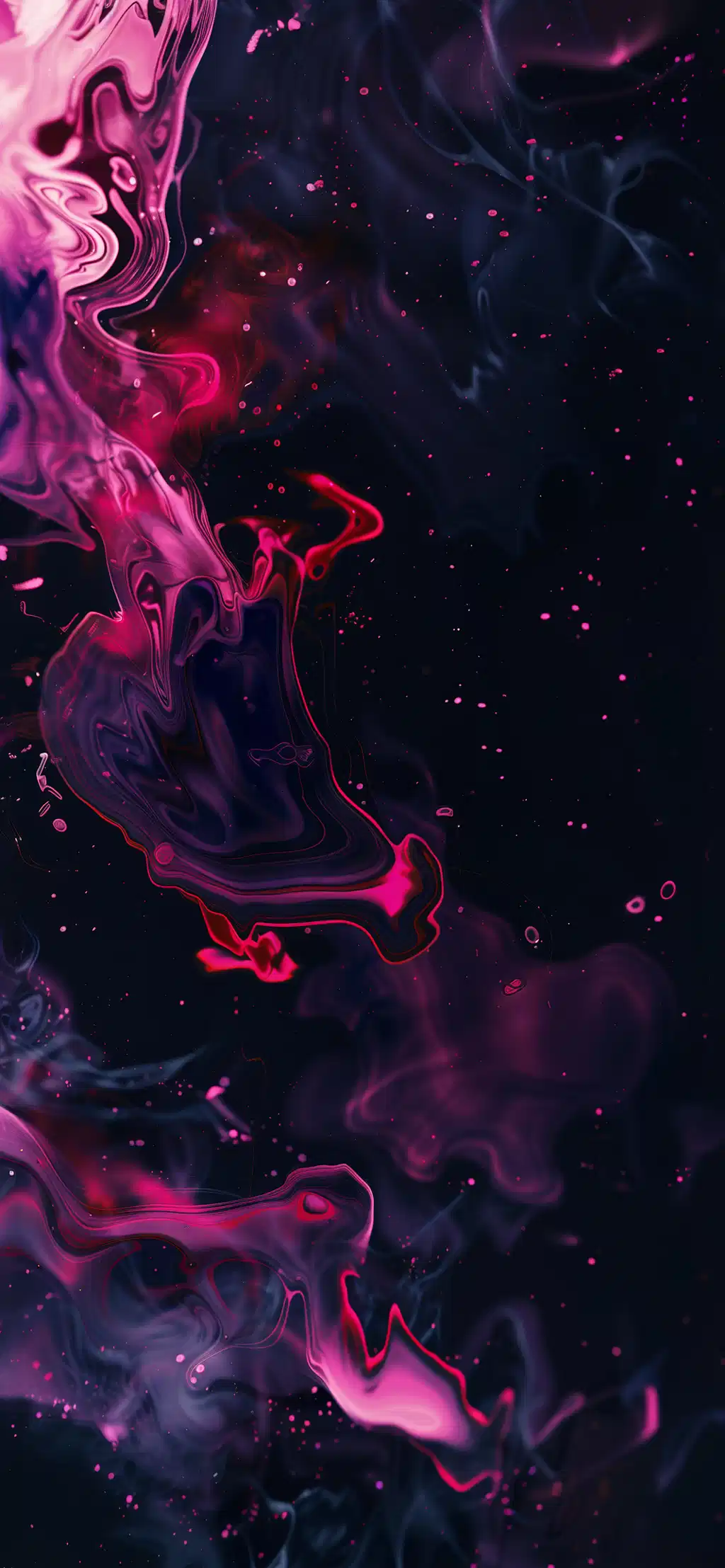 Pink Dark Neon Smoke Wallpaper