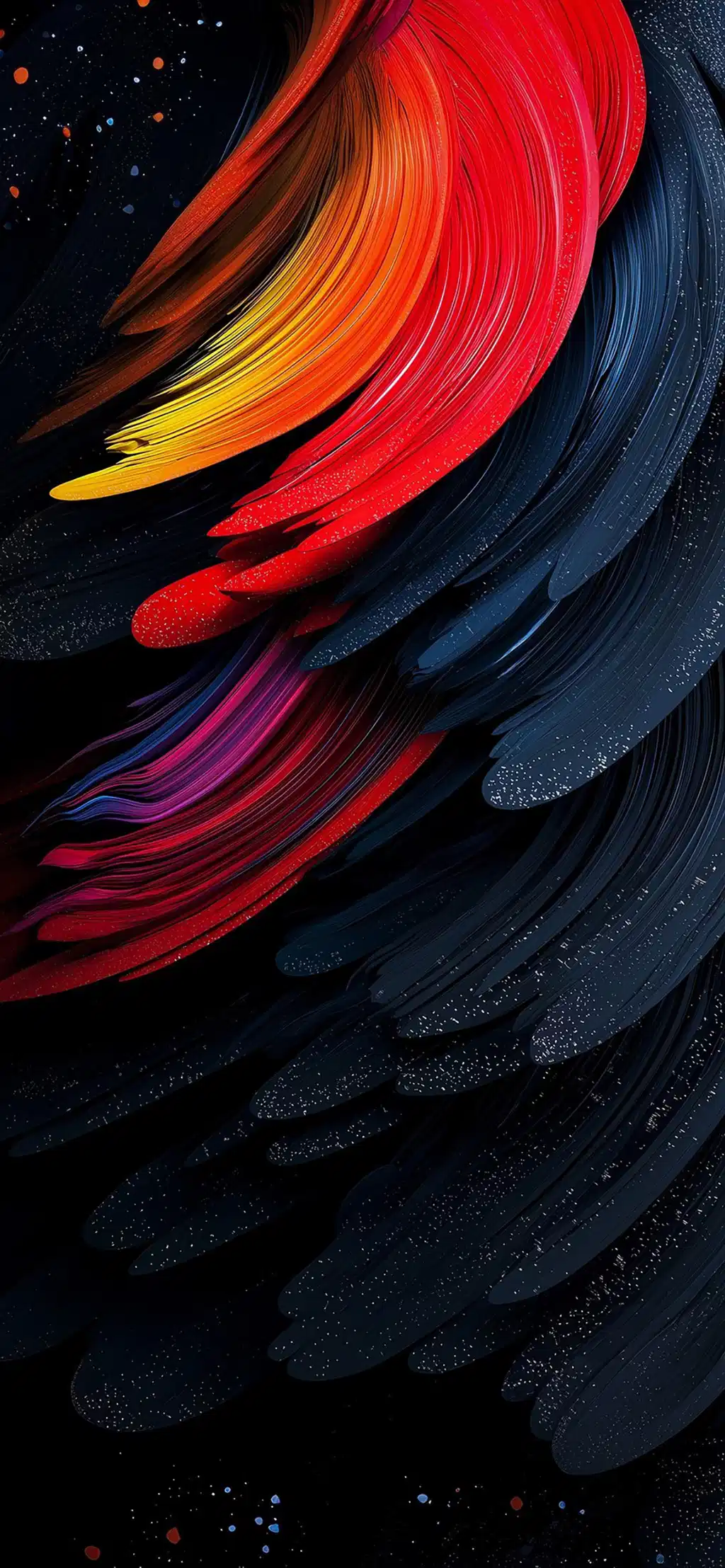 Yellow Orange Light Burst Wallpaper
