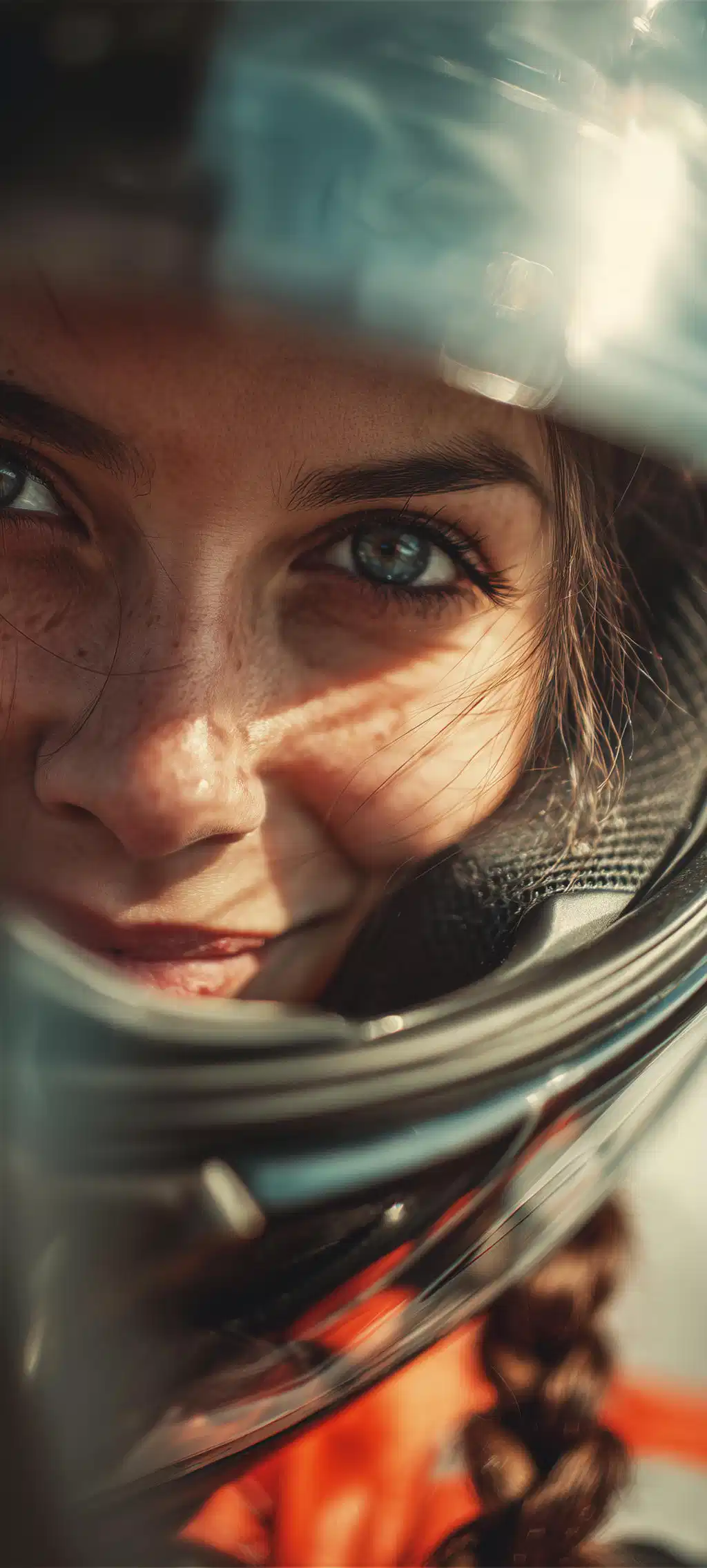 Astronaut Helmet Star Reflection