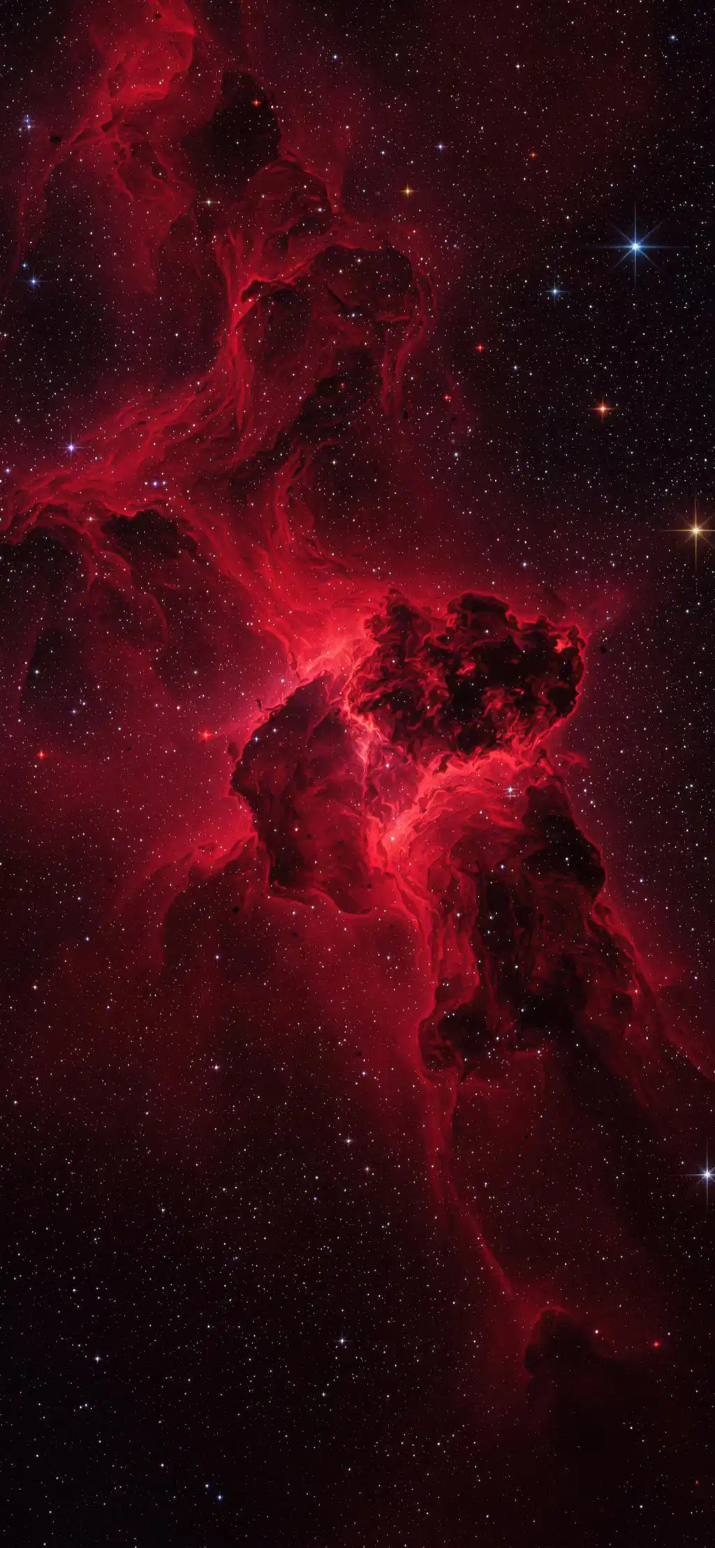 Deep Red Cosmic Nebula