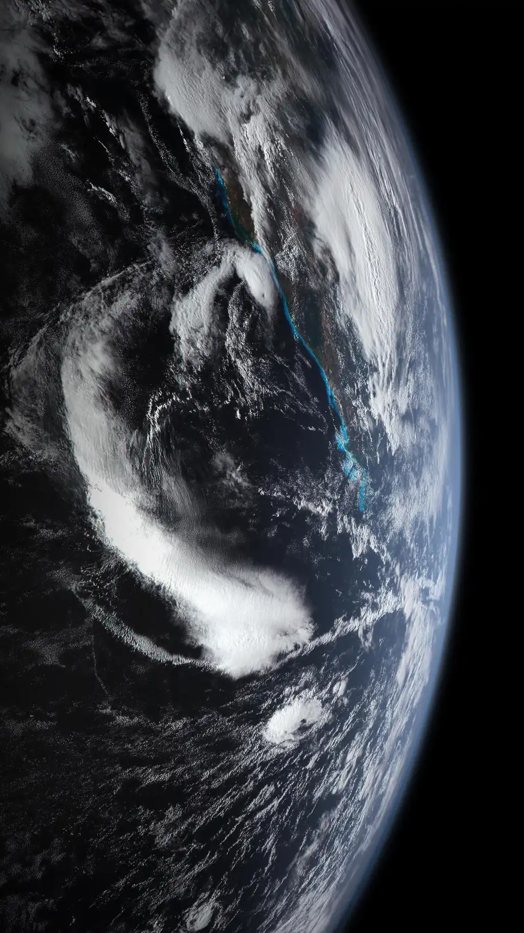 Monochrome Earth From Space