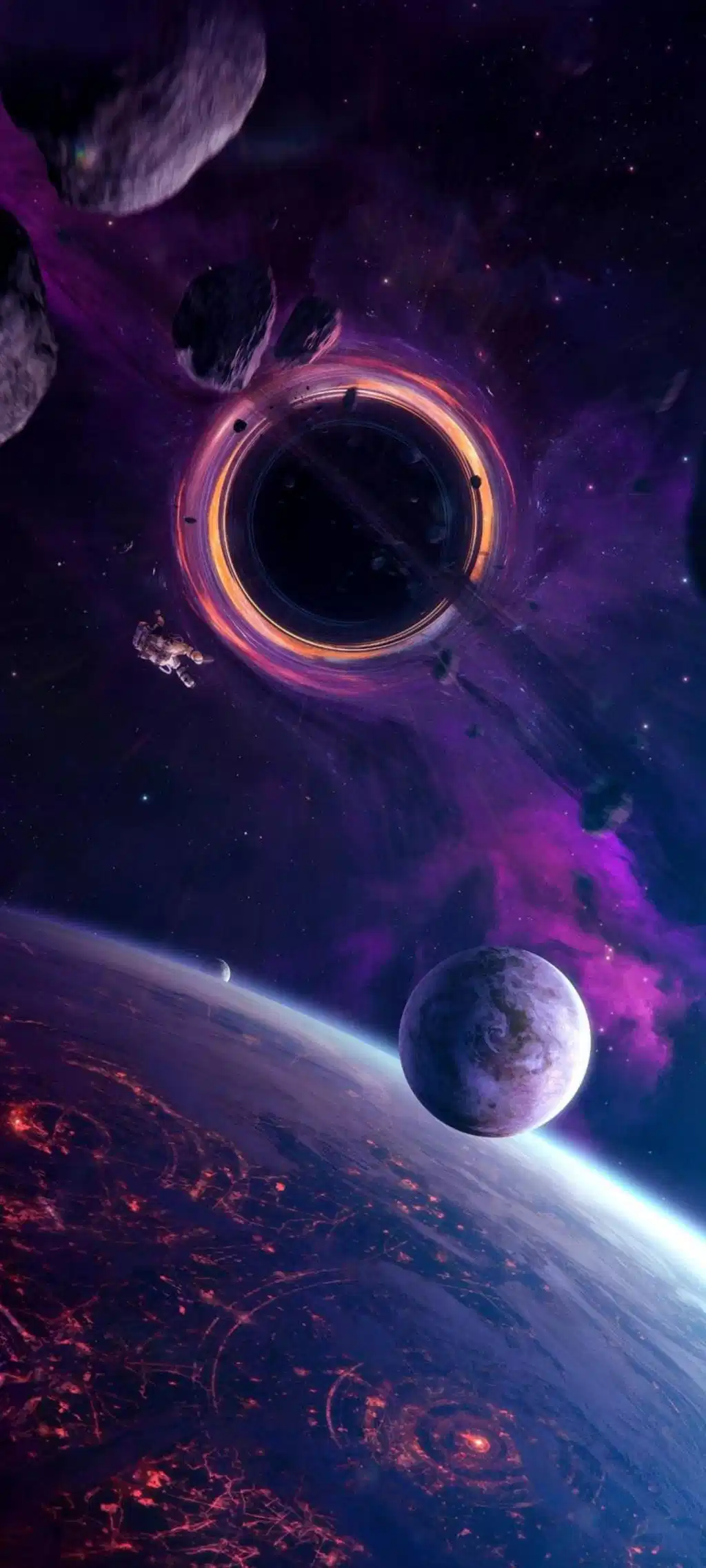 Purple Black Hole Vortex