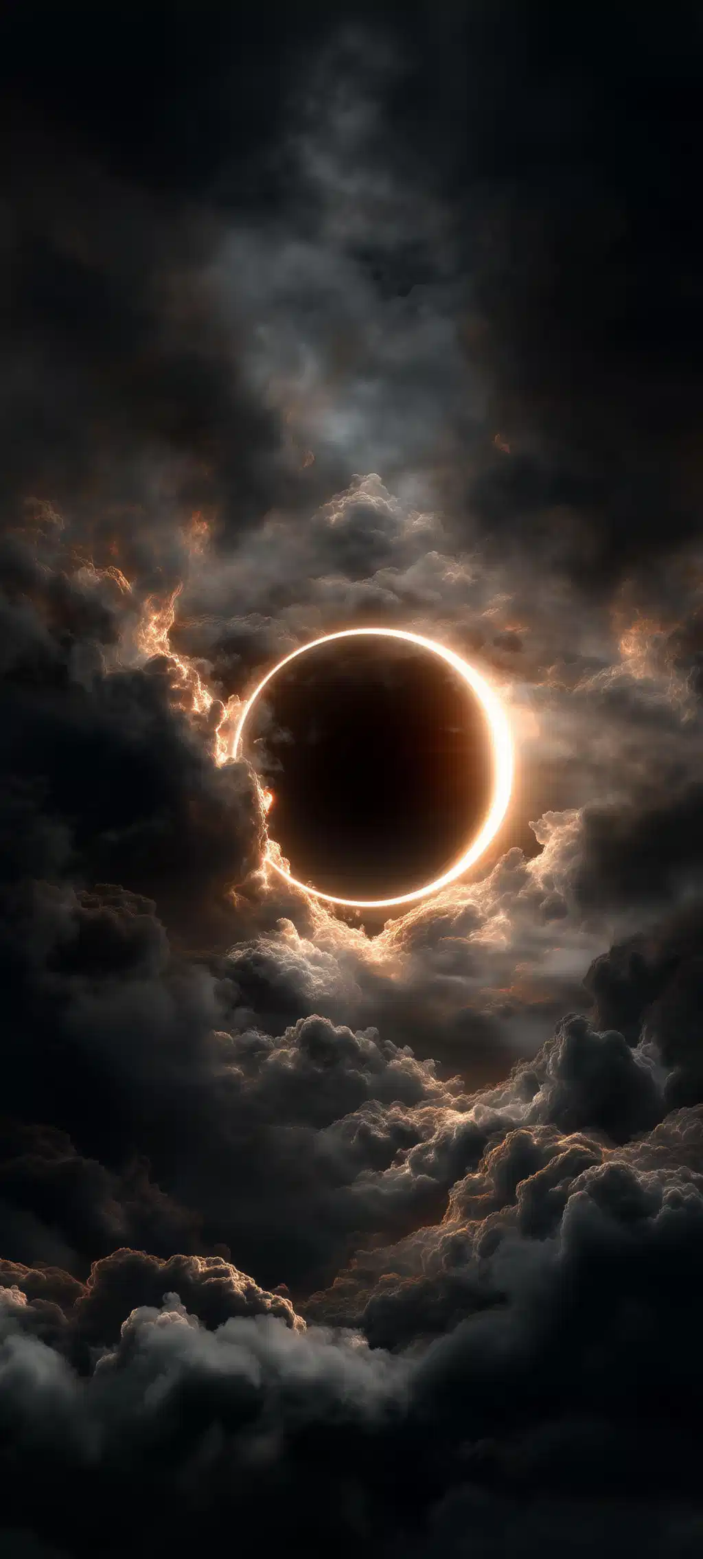 Solar Flare Eclipse Ring