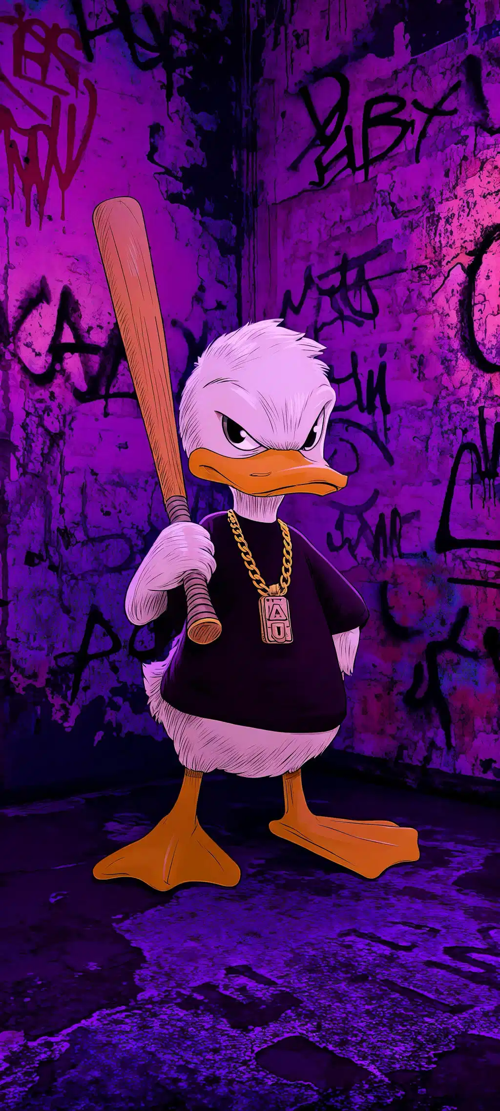 Daffy Duck Baseball Bat Purple