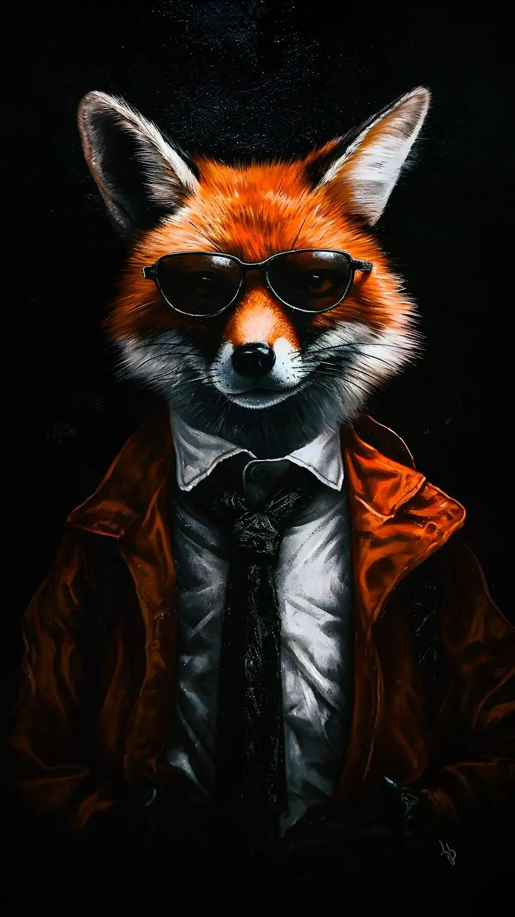 Fox in Suit Classy Portrait