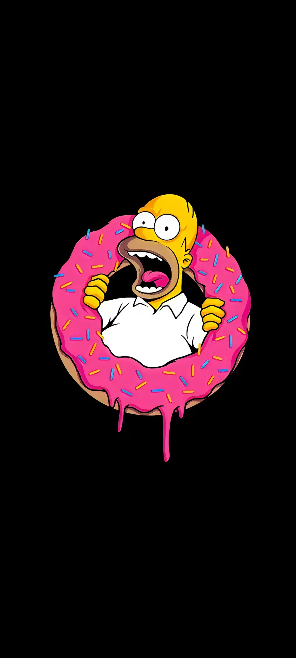 Homer Simpson Donut Graffiti