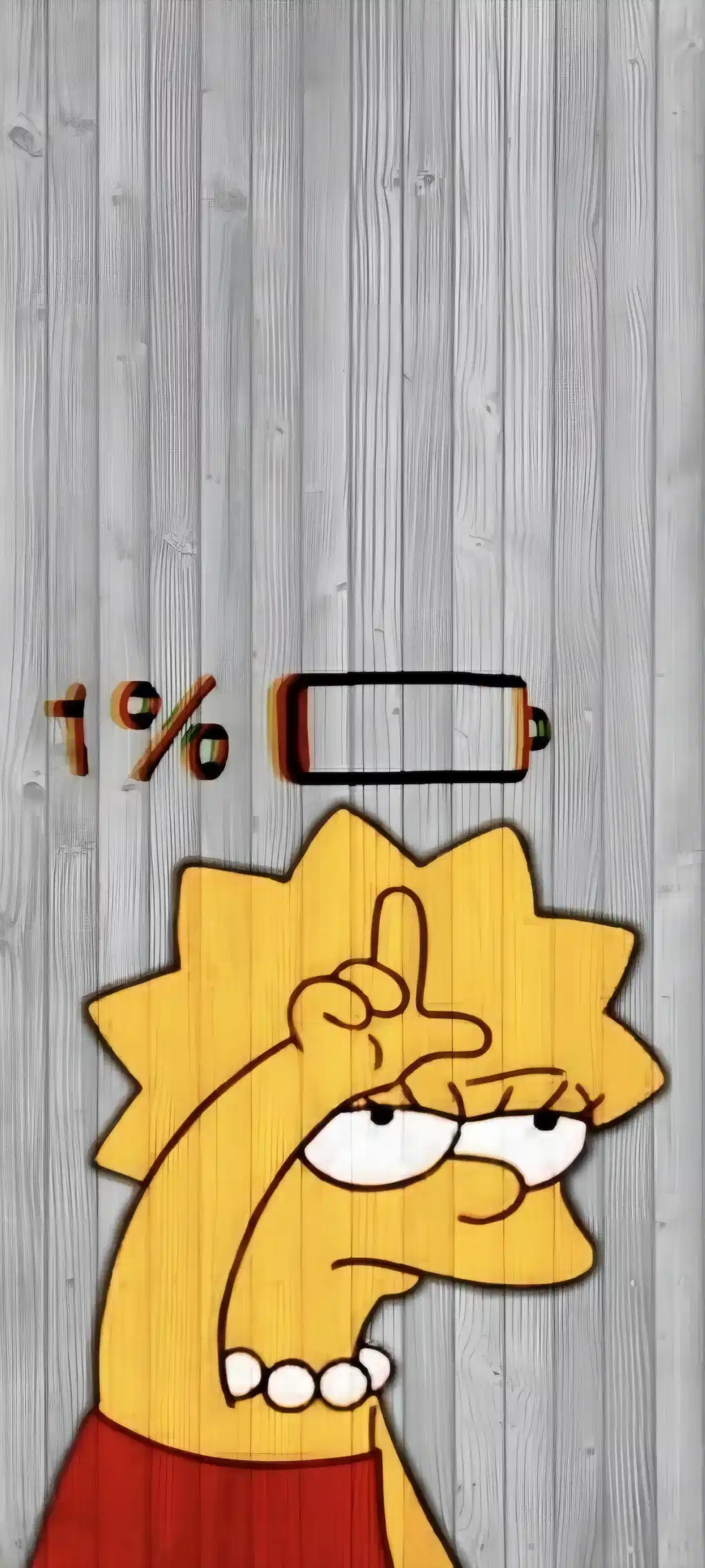 Lisa Simpson Low Battery Depressed