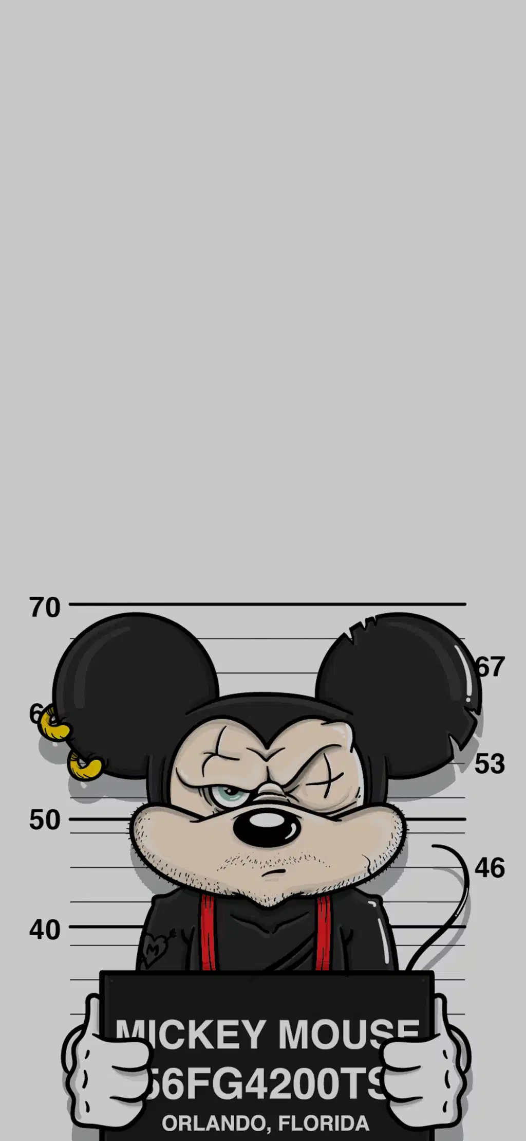 Mickey Mouse Height Chart Black