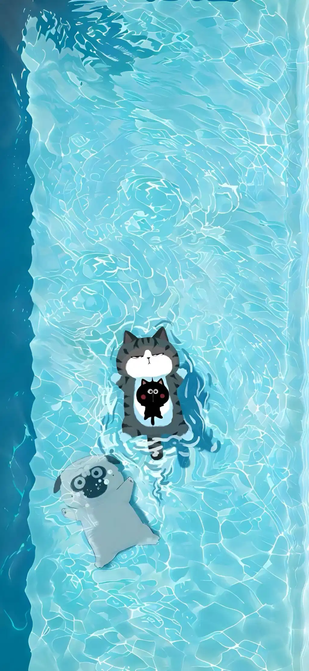 Spongebob Floating Pool Relaxing