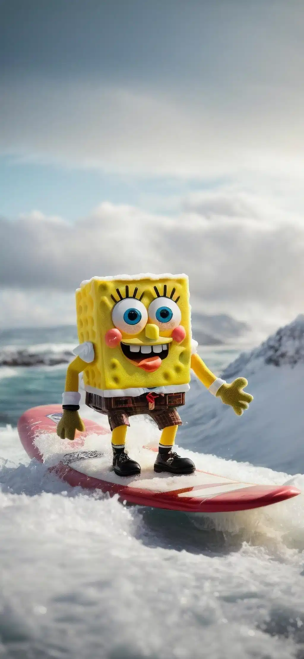 Spongebob Squarepants Surfing