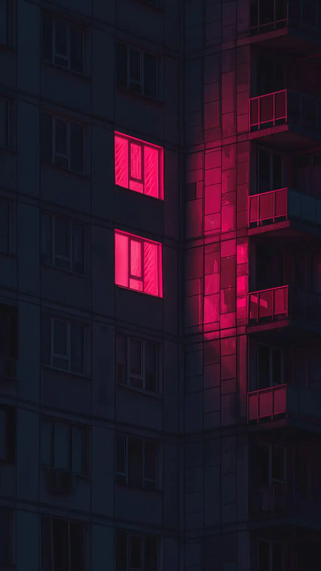 Cyberpunk City Alley Pink Neon