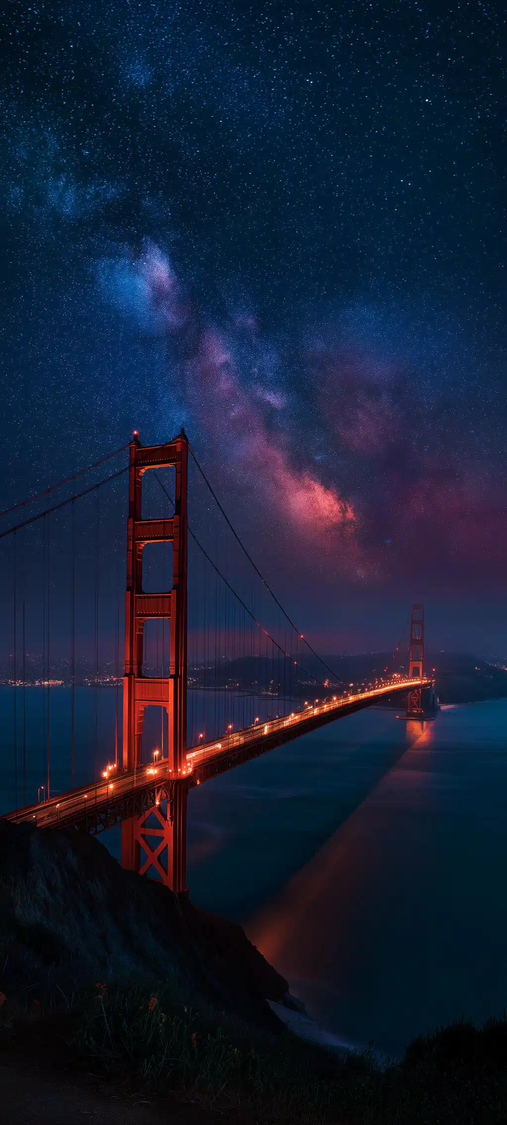 Milky Way Bridge Night