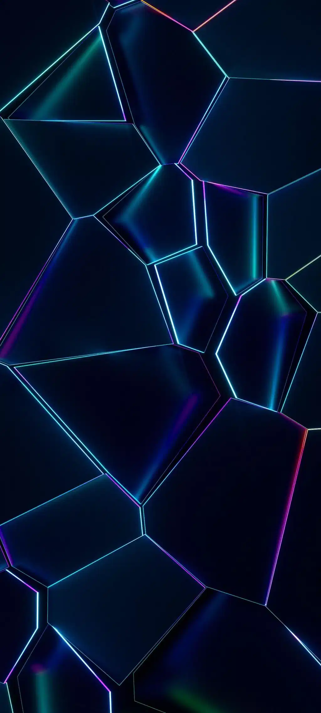 Abstract Glowing Blue Laser Lines Dark
