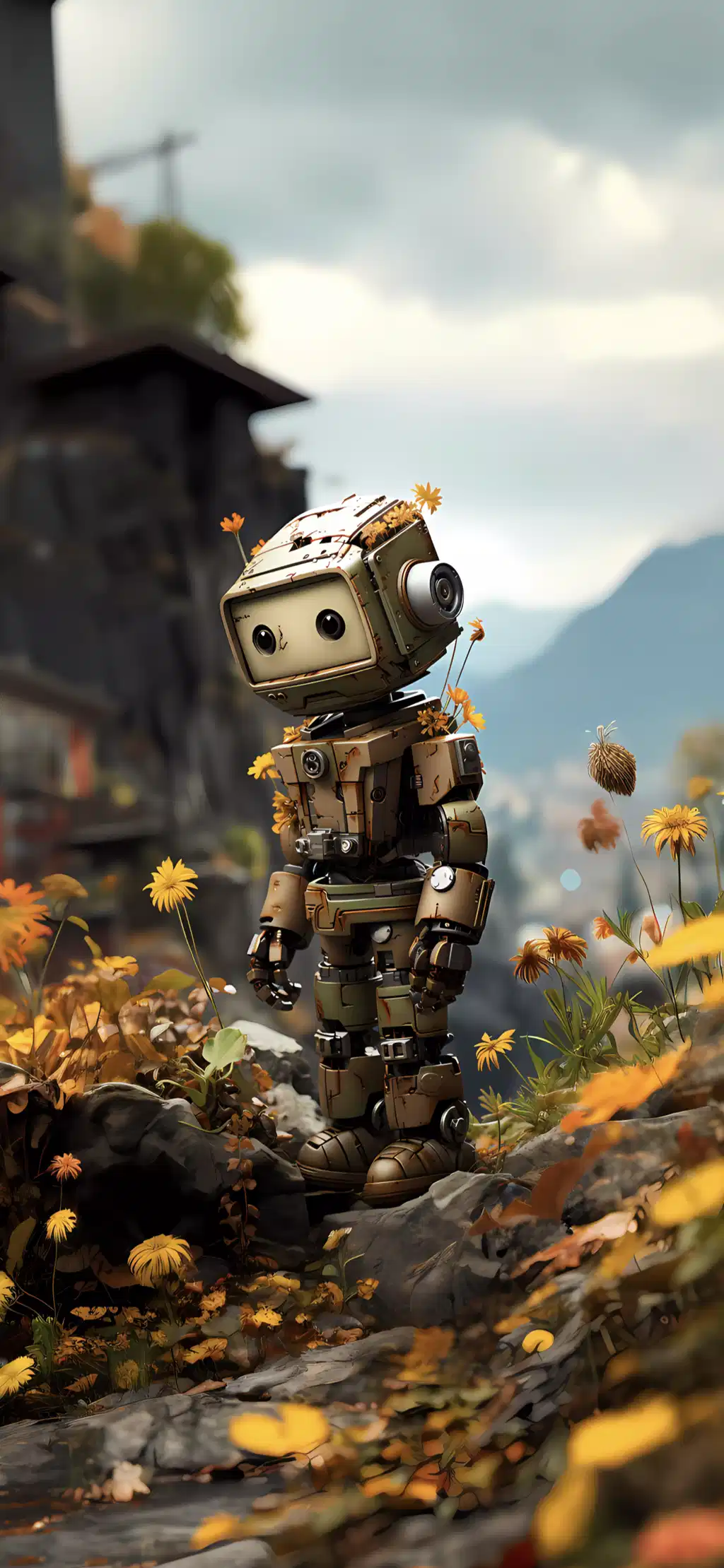 Post Apocalyptic Soldier Decayed City