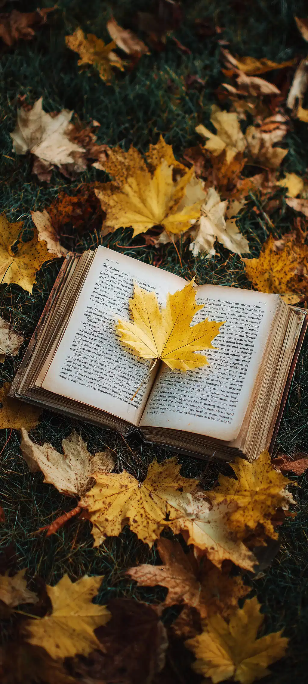 Autumn Leaves Open Book Cozy