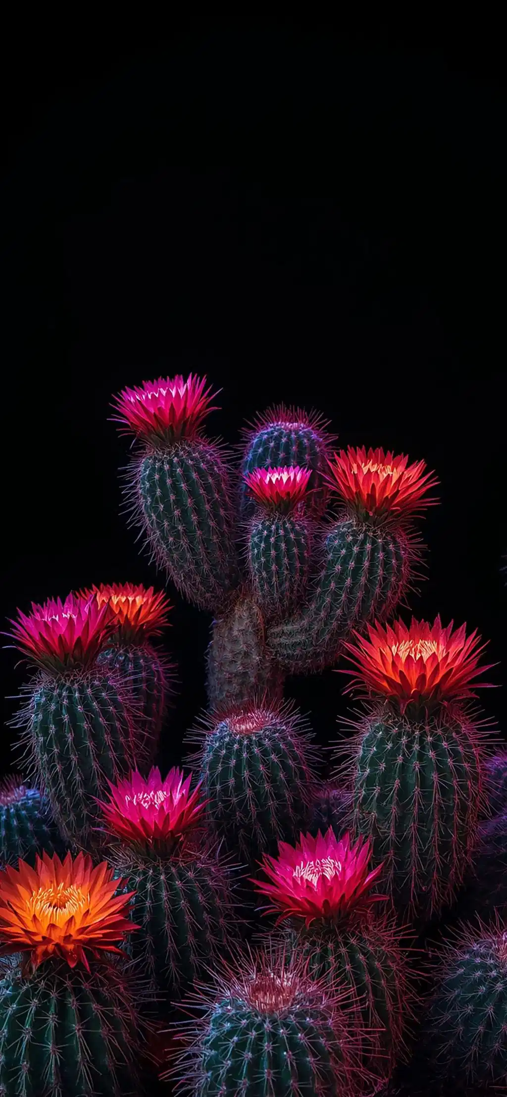 Flowering Cactus Pink Blossoms