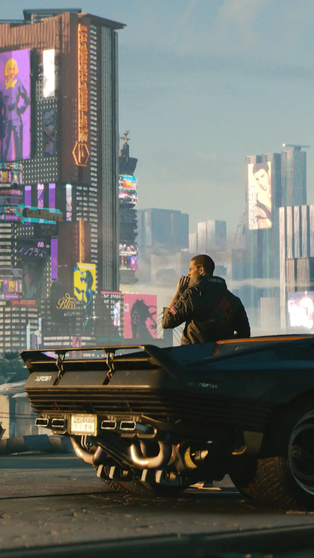 Cyberpunk 2077 Quadra Car Futuristic City