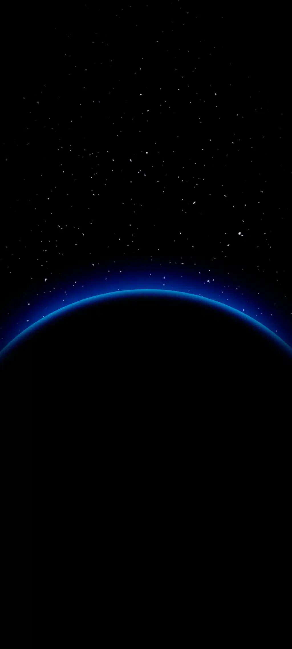 Blue Glowing Horizon Arc Wallpaper