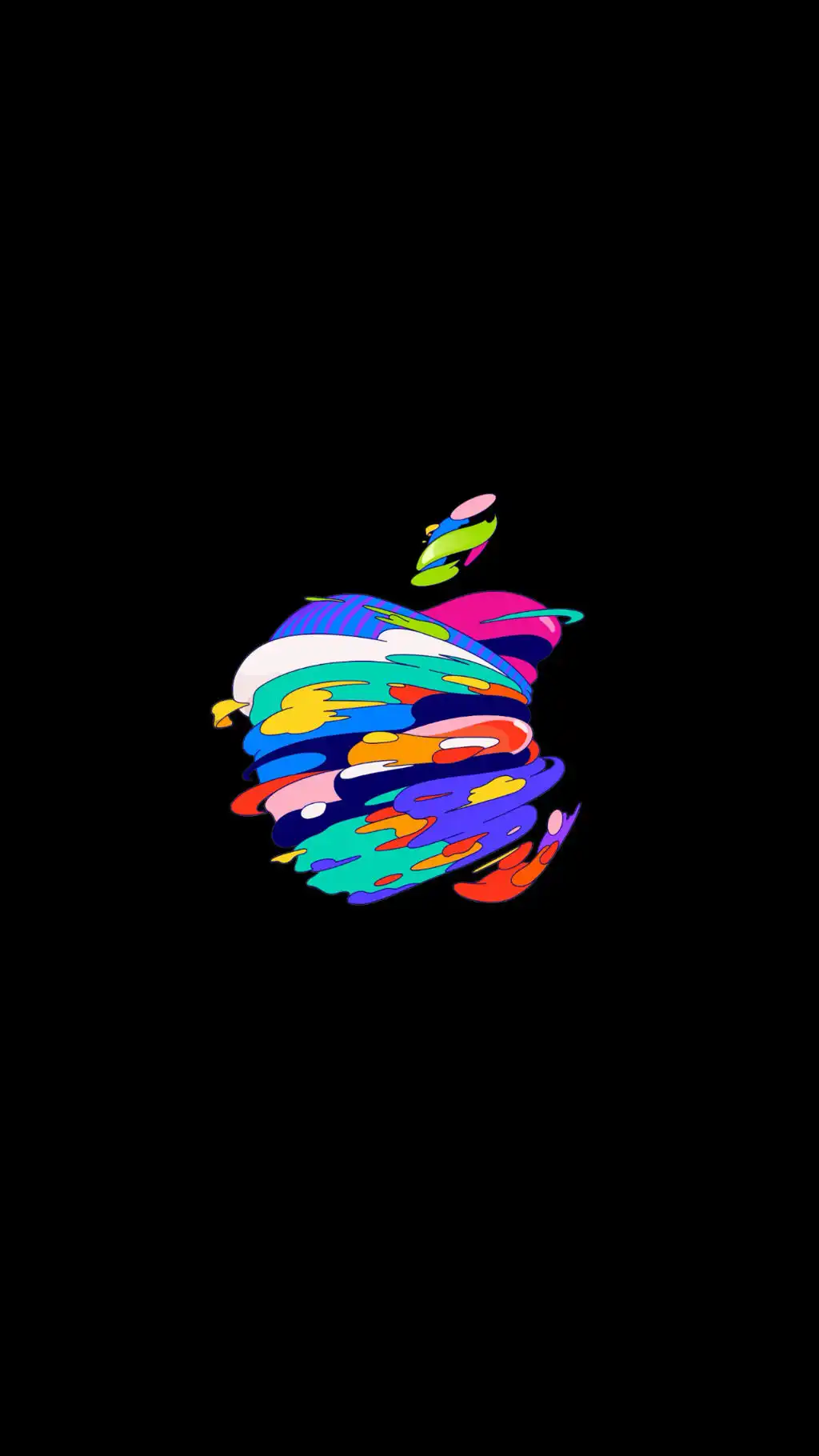 Colorful Rainbow Apple Logo Wallpaper