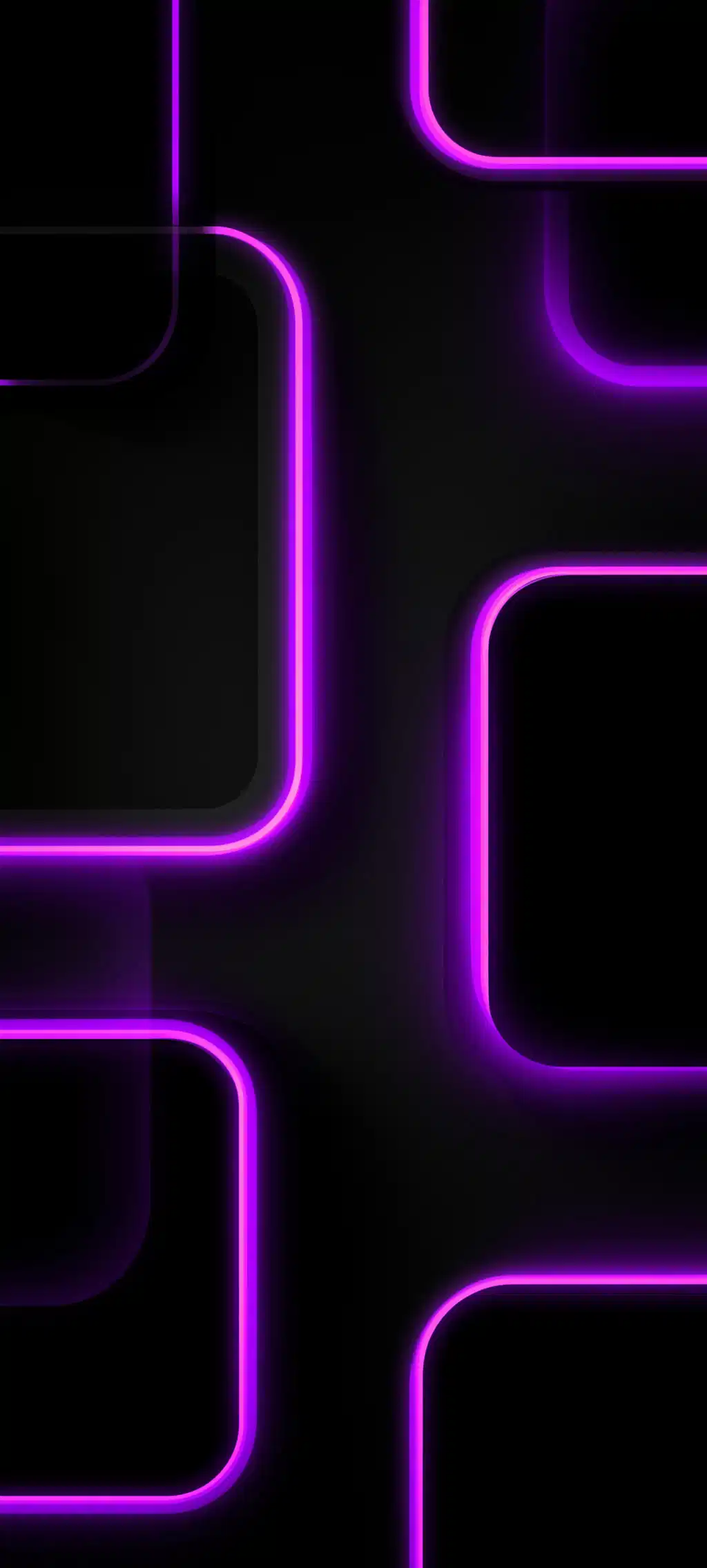 Glowing Purple Cubes Dark Wallpaper