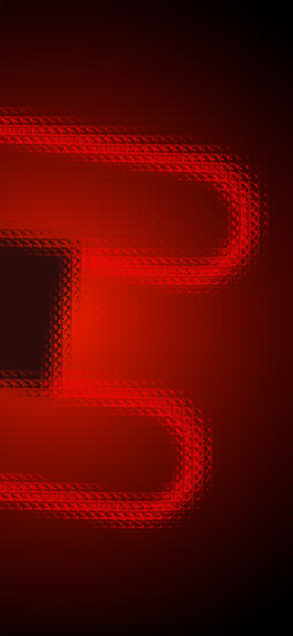 Glowing Red Neon Shape Wallpaper
