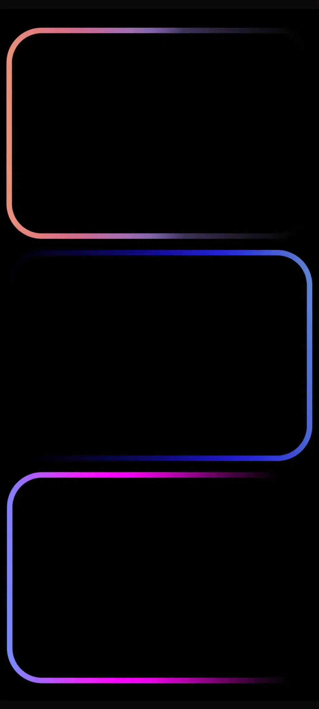 Neon Glowing Wave Black Wallpaper