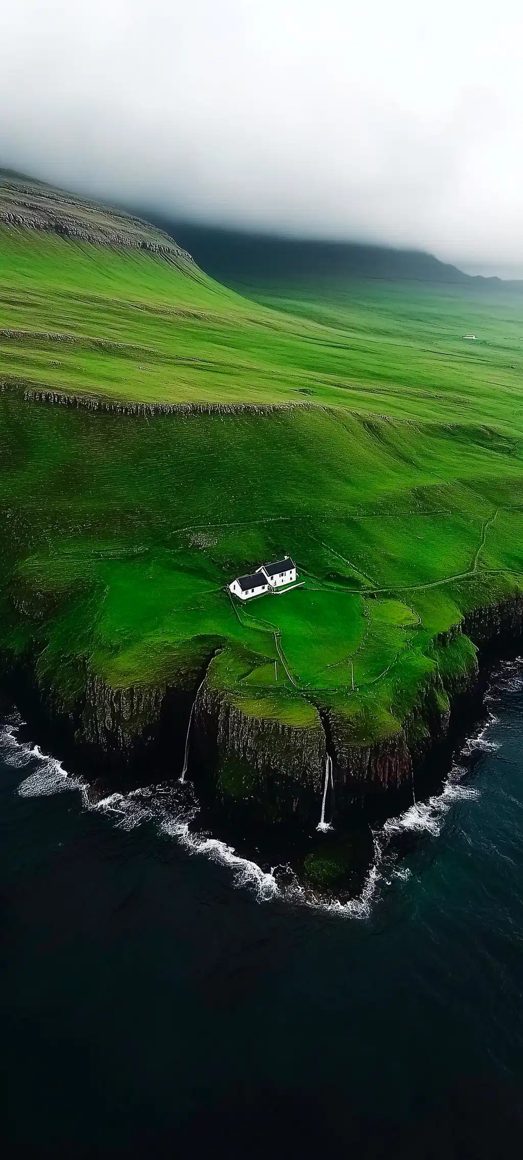 Scenic Green Headland Ocean Cliffs