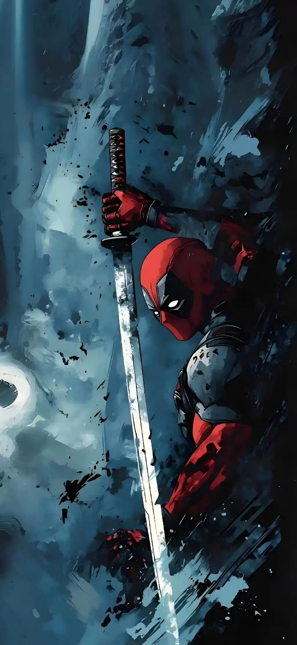 Deadpool Holding Katanas Swords Wallpaper