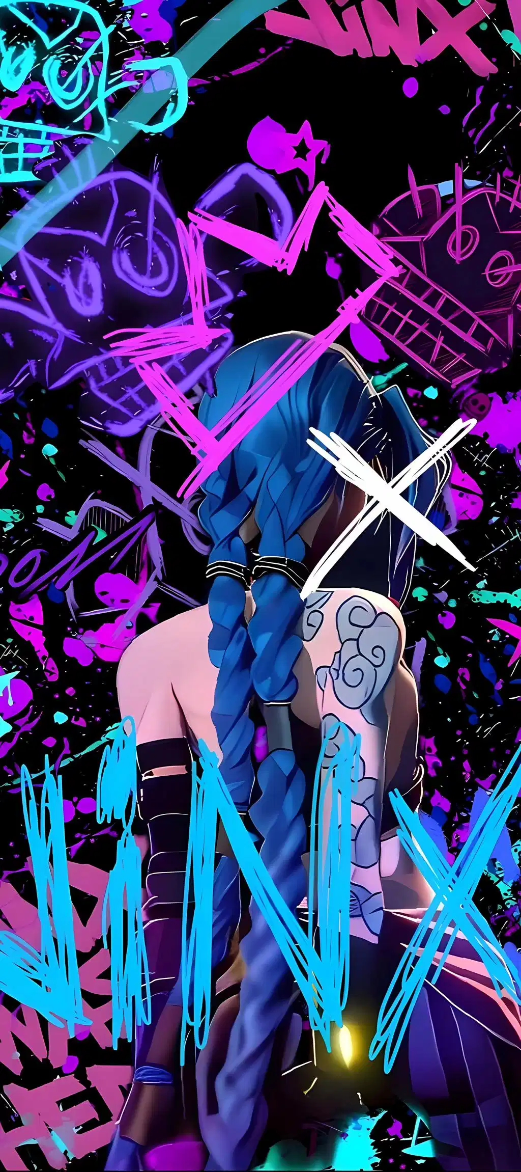 Jinx Arcade Neon Wallpaper