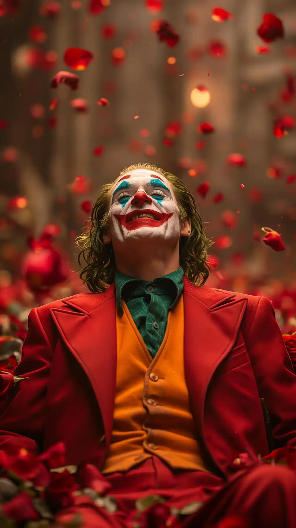 Joaquin Phoenix Joker Red Suit Wallpaper