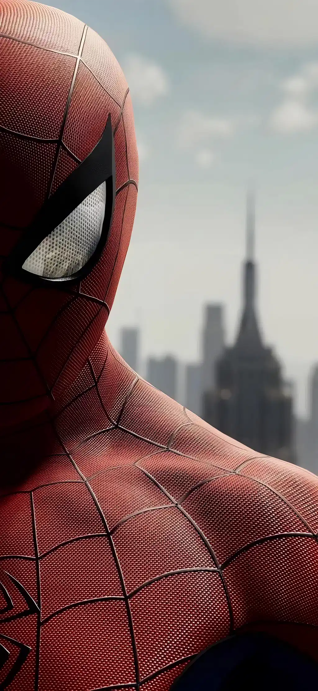 Spiderman MCU City Background Wallpaper