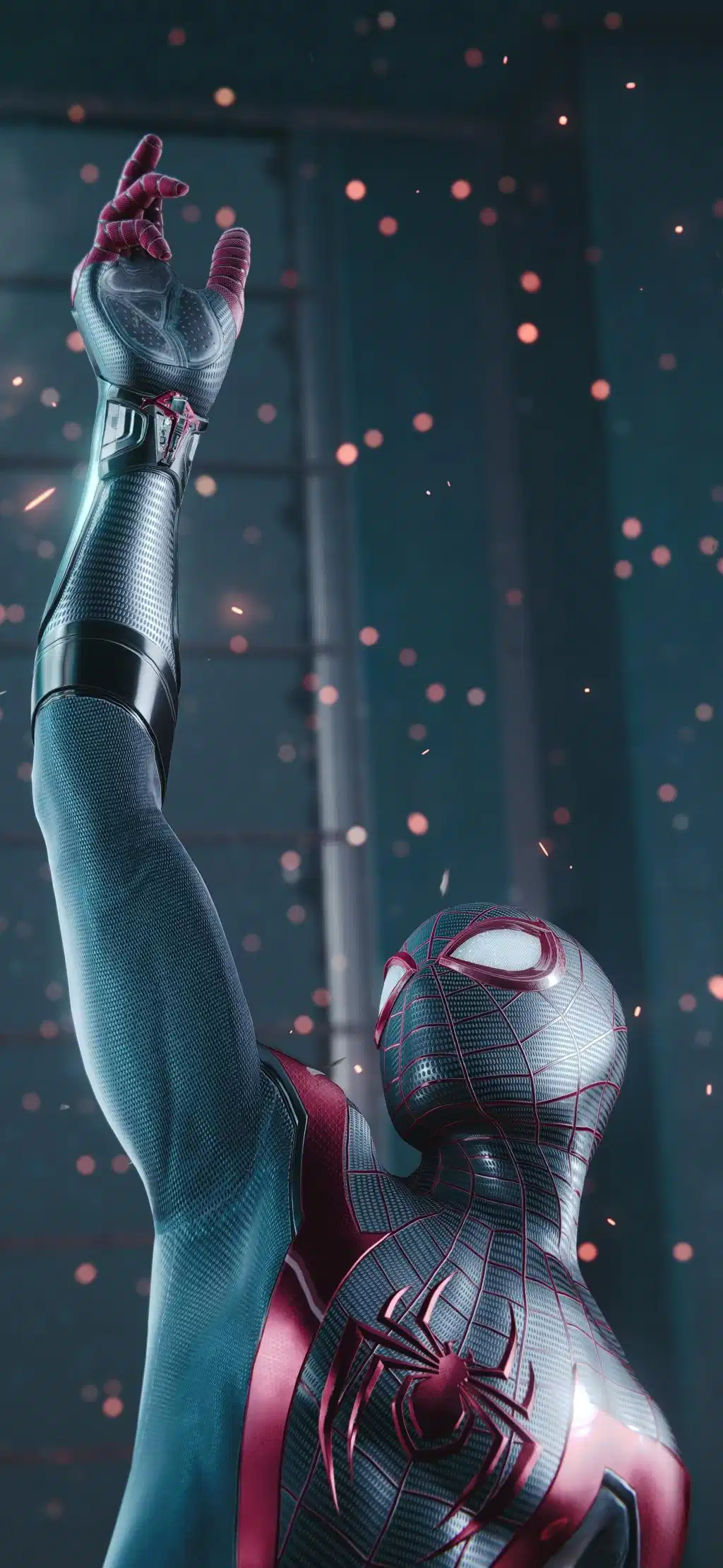 Spiderman Reaching Hand Rain Wallpaper