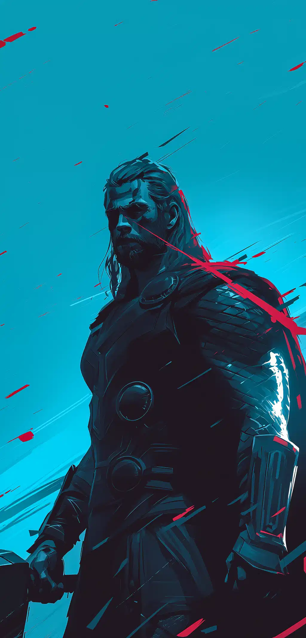 Thor Norse God Lightning Glowing Eyes Wallpaper