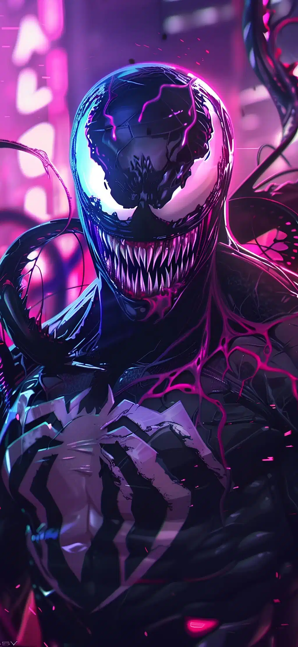 Venom Symbiote Marvel Dark Wallpaper
