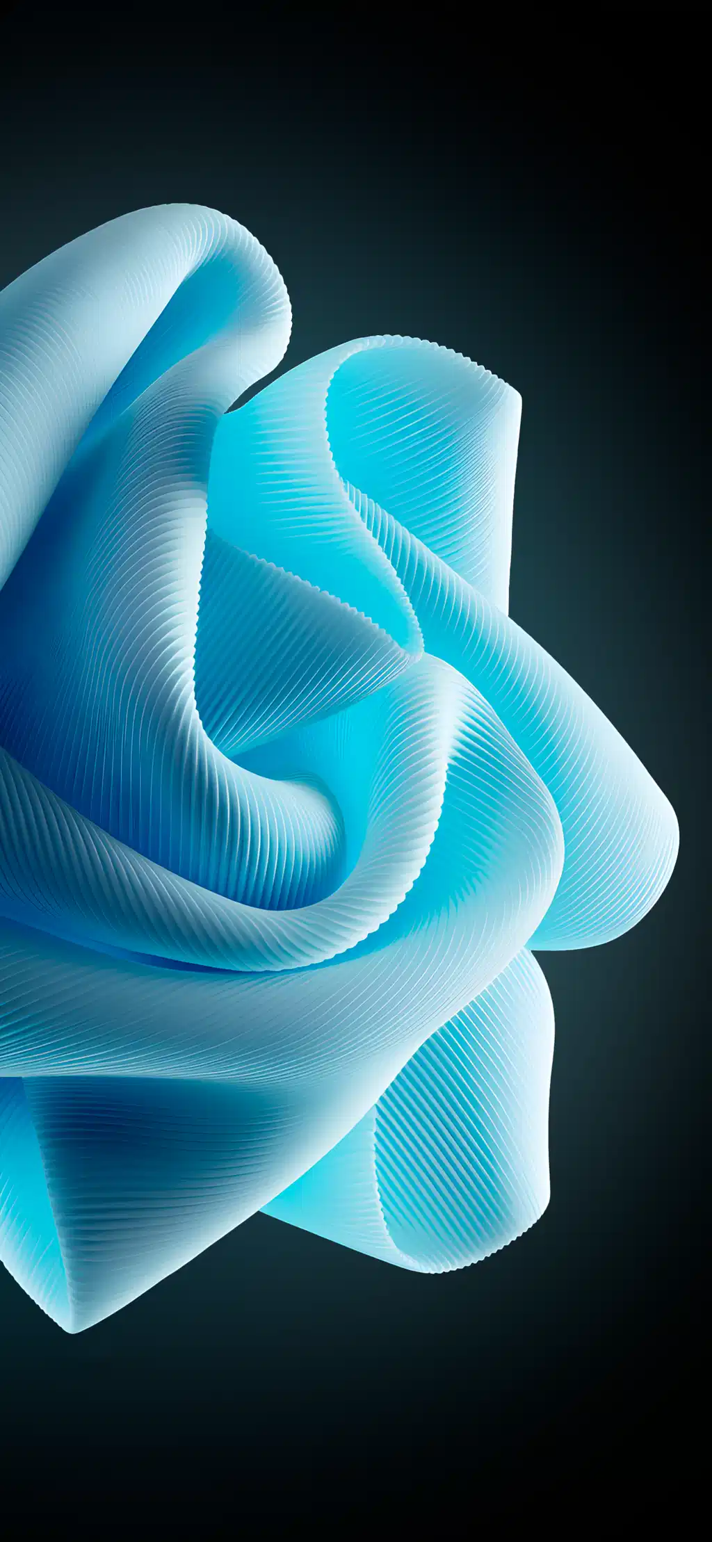 Abstract Blue Fluid Swirls