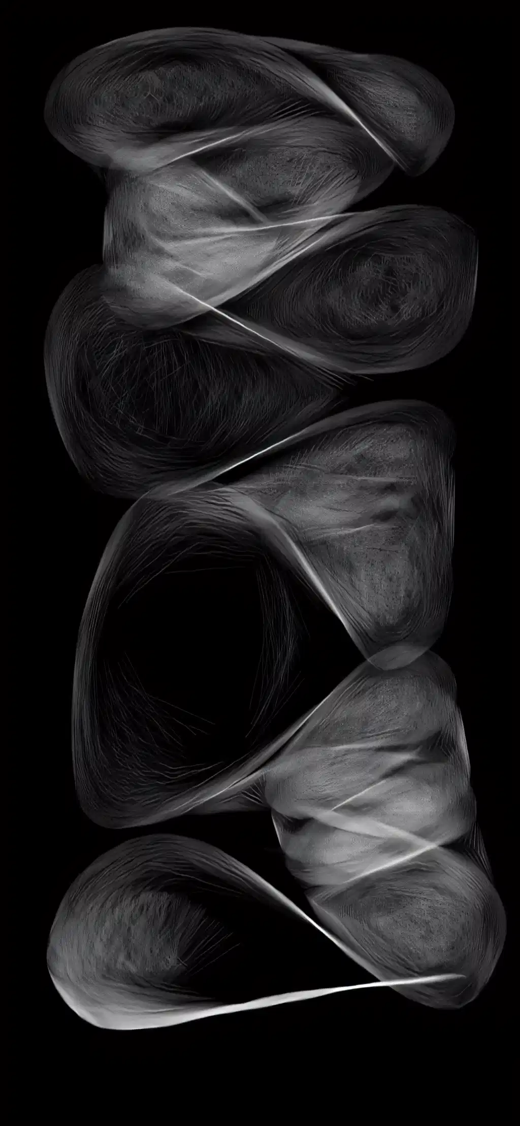 Abstract Smoke Rings Dark