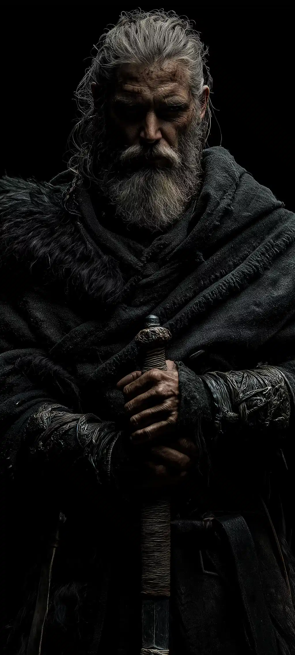 Ancient Viking Warrior Bearded King