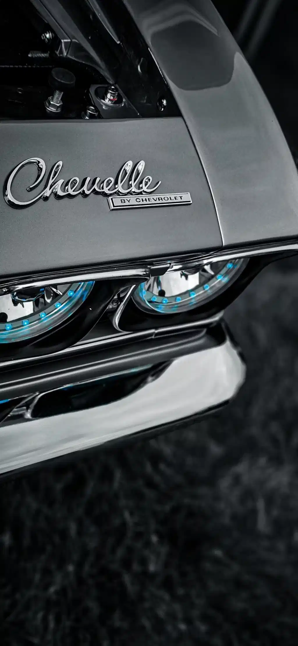 Vintage Car Front Grille Black and White